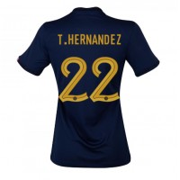 Fotbalové Dres Francie Theo Hernandez #22 Dámské Domácí MS 2022 Krátký Rukáv